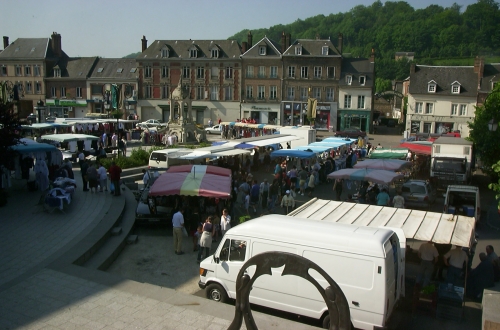 Photo du marché de St Saëns
